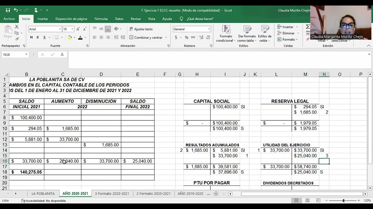 Estado De Cambios En El Capital Contable