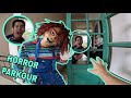 PARKOUR VS KILLER REAL LIFE ( HORROR PARKOUR POV )
