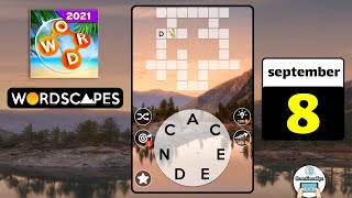 Wordscapes September 8 2021 Daily Puzzle Walkthrough