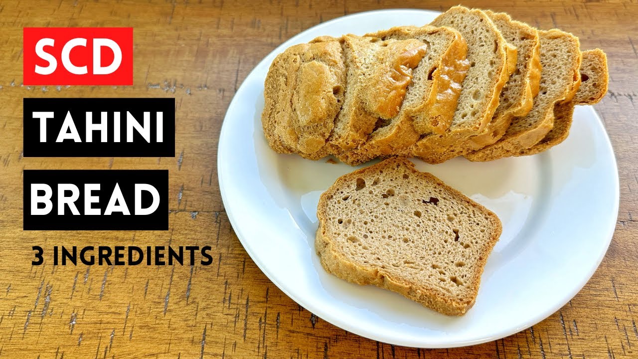 SCD TAHINI BREAD // 3-Ingredients Super Quick & Easy Recipe / Gluten Free