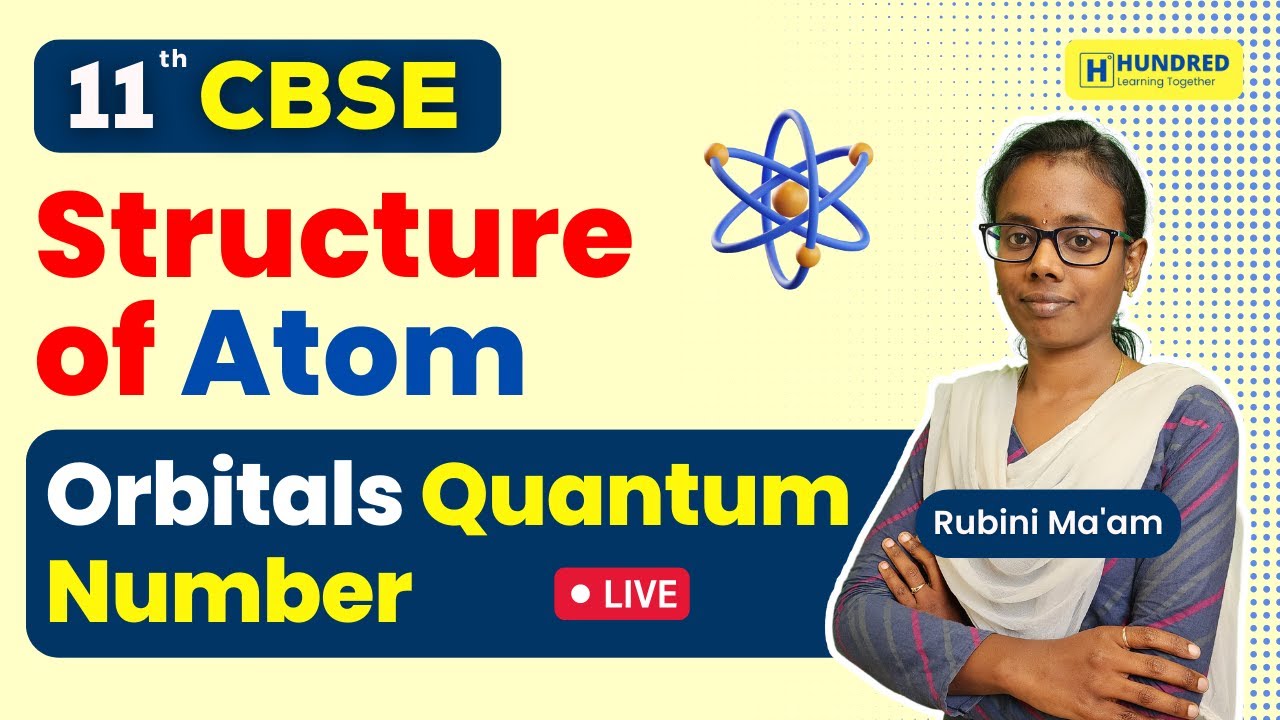 Class 11 Chemistry | Structure of Atom | Orbitals and Quantum Number ...