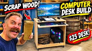 How I Built a Solid Computer Desk for Only $25 🪵