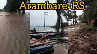 Arambaré RS alargamento e destruição na praia