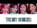 IZ*ONE (아이즈원) - Yummy Summer - Lyric Video【歌詞/color codeed】