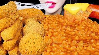 ASMR CHEESY CARBO FIRE NOODLE, CHICKEN, CHEESE BALL 까르보불닭 뿌링클 치킨 치즈볼 먹방 EATING SOUNDS MUKBANG