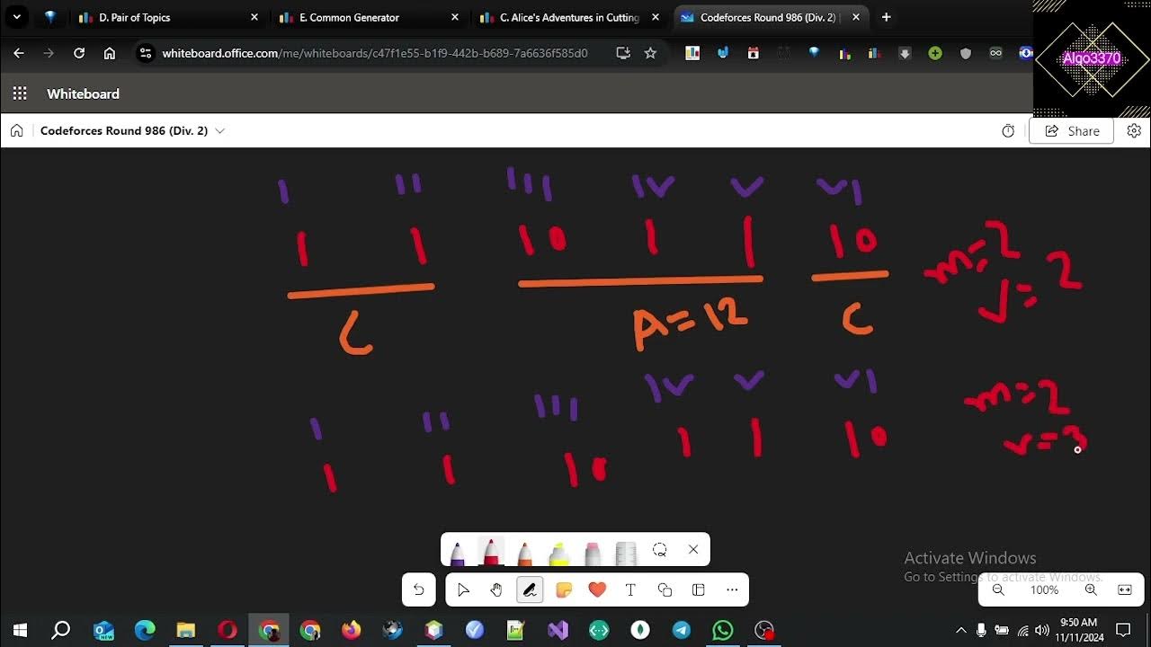 C. Alice's Adventures in Cutting Cake | Codeforces Round 986 (Div. 2 ...