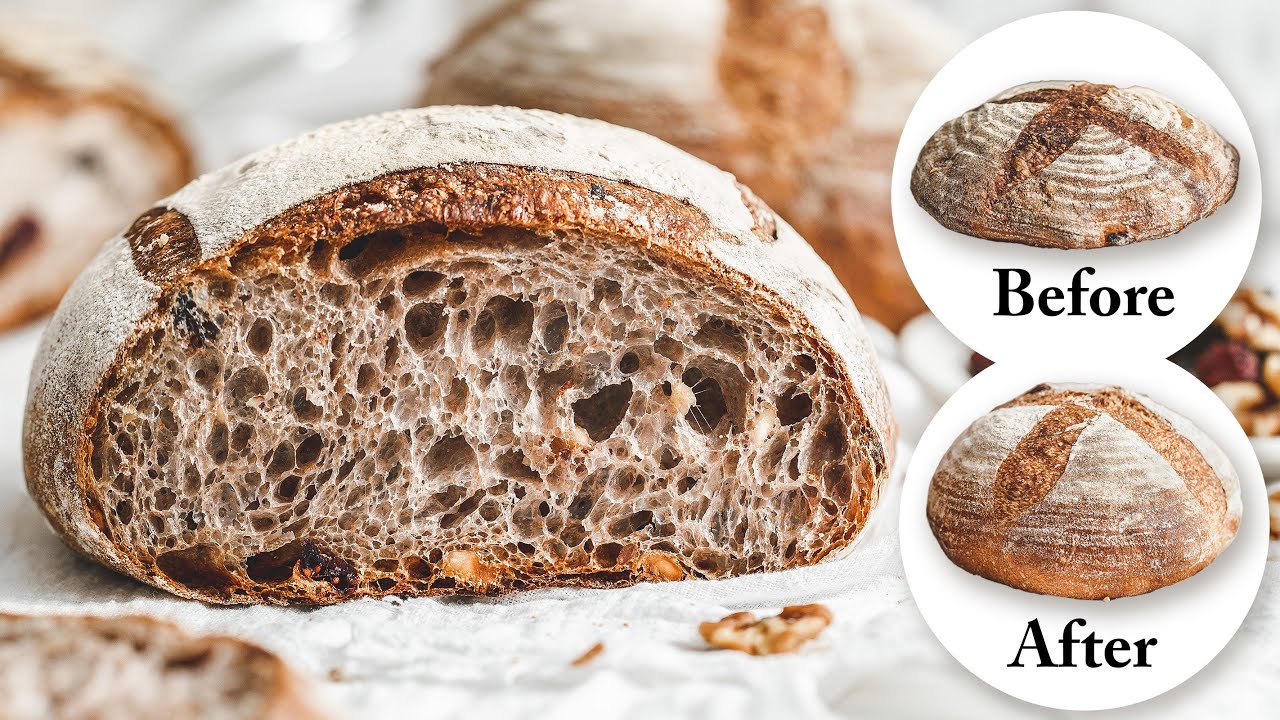 全麥核桃蔓越莓歐包，用現磨麵粉做出鬆軟口感的健康麵包 + 蘑菇濃湯