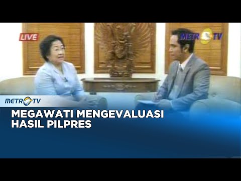 Wawancara Jurnalis Metro TV dengan Capres Megawati Mengevaluasi Hasil Pilpres Dok. 2009