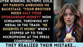 At My Olympic Ceremony My Parents Demanded I Share My Sponsorship Money With My Brother I Refused