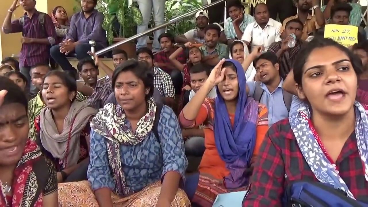 28/3/2016 Azadi Slogans at Justice For Rohith Rally in HCU Pt 14
