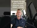 17 DAYS TO GO!! ADHD TRAINING STRATEGY: RIDE, FORGET, REPEAT!!