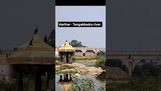 Mysterious Mantapa in Tungabhadra River 😳 How Is It Still Standing? #shorts #trending #harihar