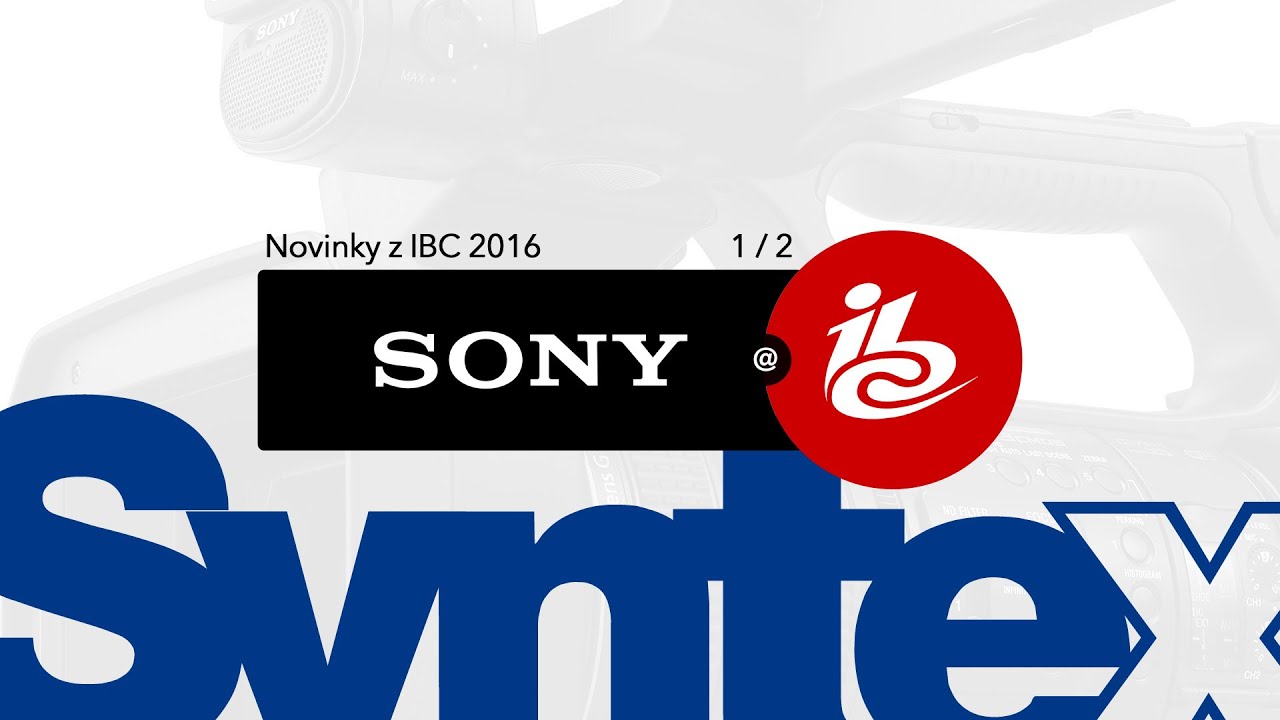 Sony RM-30BP at IBC 2016 - Syntex