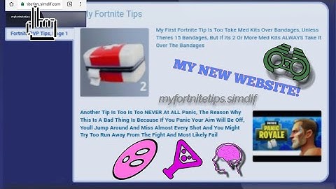 Shameless Self Promotion | MY NEW WEBSITE!!!!! [myfortnitetips.simdif]