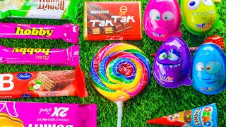 Lollipops Unpacking ASMR 🍭 Chupa Chups & 4 Kinder Surprise Opening! Yummy Yummy Satisfying VideoASMR