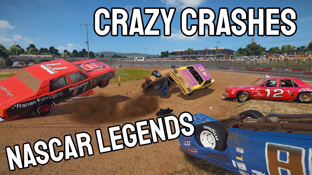 CRAZY Wreckfest Crashes #2 | NASCAR Legends Mod - YouTube