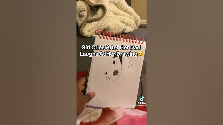 Girl Cries After Her Dad Laughs At Her Drawing #fyp #viral