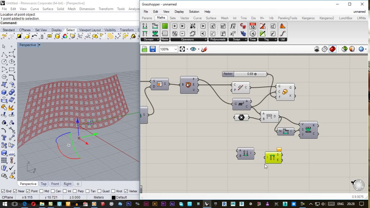 Grasshopper Point Attraction Part-1 Basic