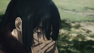 Mikasa Cries Over Eren Yeagers Death, 4K Edit Attack On An Last Episode