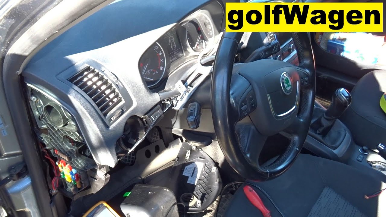 Skoda Octavia 2 horn relay location replacement YouTube