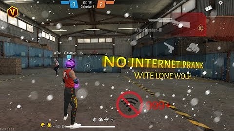 no internet 🛜 prank with lone wolf in || Free fire prank 1v1 #prank #freefire 