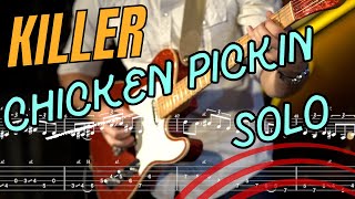 Insane Chicken Pickin Solo! Tabs Included!