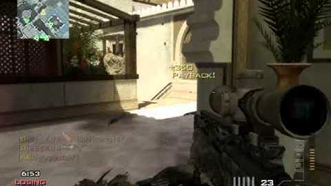 MW3 Quickscopes and Throwing Knife Kills