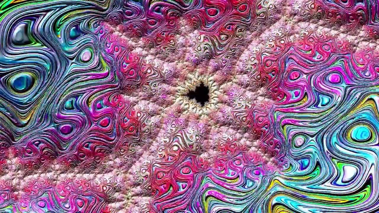 Colorful Mesmerizing Mandelbrot Fractals, Chill Music for Study Sleep Meditation Yoga Relaxation