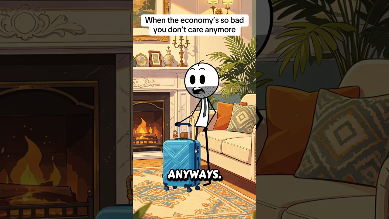 When the economy’s so bad you don’t care anymore #comedy #worklife #american #animation