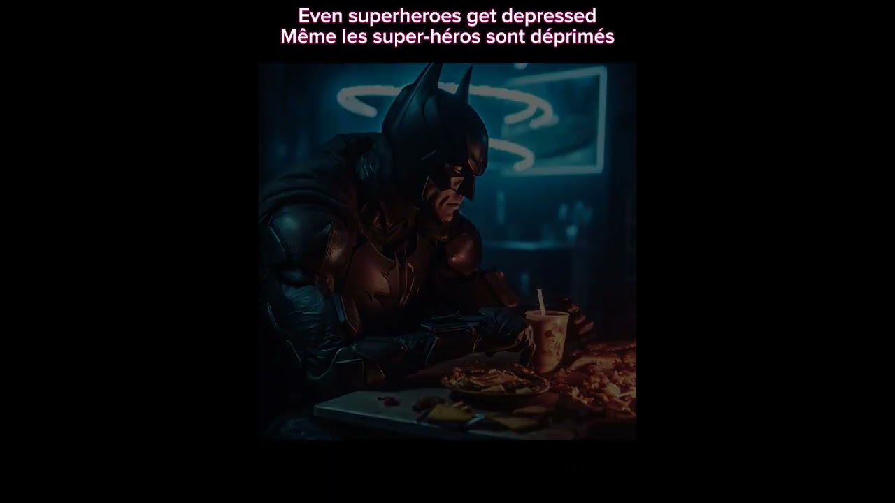 Even superheroes get depressed 
