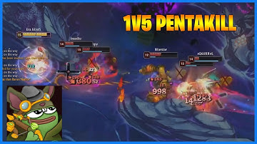 RATIRL INSANE 1v5 Pentakill - LoL Daily Moments