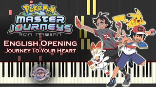 Pokemon Master Journeys Opening Journey To Your Heart Piano Cover \/ Synthesia Tutorial