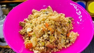CHINESE FRIED RICE USING SHIRATAKI RICE | KETO AND LOW CARB DIET