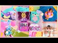 SHOWCASE Polly Pocket Soccer Squad Race Rock Arcade Sparkle Stage Bow Otter Aquarium