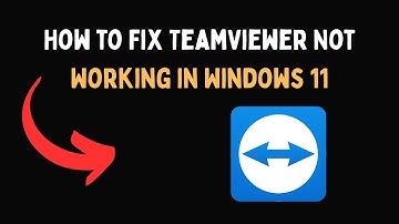 How to Fix TeamViewer Not Working in Windows 11