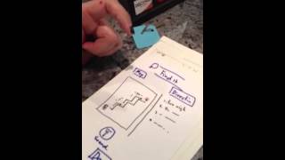 Paper prototype test: tracking stuff app