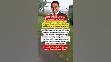 Viral | Terbongkar Rahasia Keluarga Pak Anies #beritaterkini #beritaviral