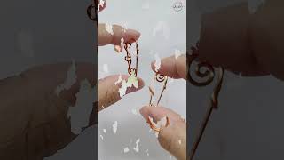 Safety pins from copper wire  #shortsvideo #jewelry #ring