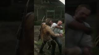 Red Dead Redemption 2 fight scene  #rdr2 #reddeadredemtion2 #reddeadfunny #reddeadredemption