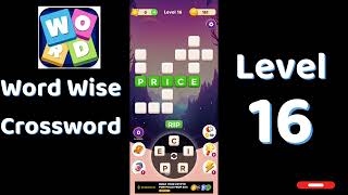 Word Wise Crossword Level 16 Answers 🧠🧩 | Relaxing Crossword Puzzle | SolutionGuruji
