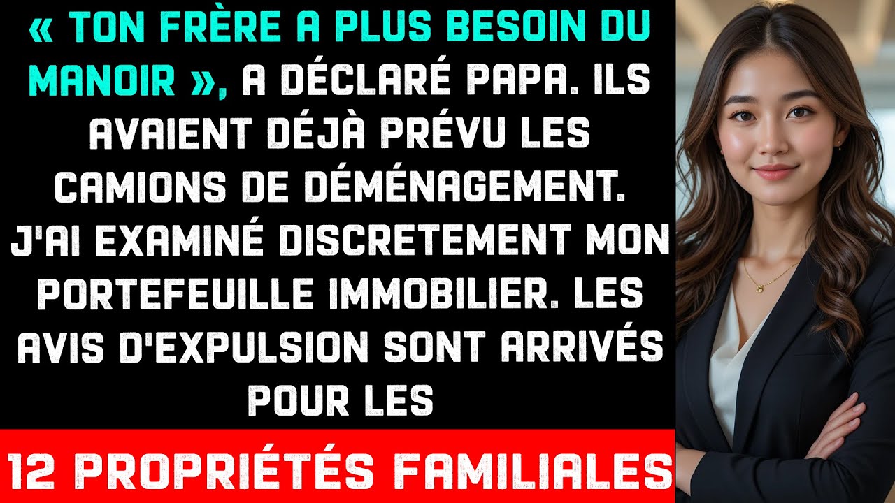 Lors d'une réunion de famille, papa a donné ma maison, puis mon empire immobilier a été révélé