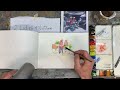 Shoppers in Vietnam - a watercolour session with Mike Willdridge