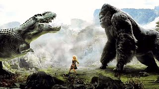 King Kong vs T Rex Fight Scene   King Kong (2005) Movie CLIP HD VFX VIDEO Hollywood Movie.