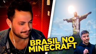 CONSTRUIRAM o BRASIL no MINECRAFT!!! React #mrbeast