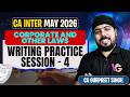 CA Inter Law Writing Practice Session #4 | CA Inter May 2026 | CA Gurpreet Singh