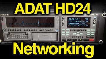 Alesis ADAT HD24 Hard Disk Recorder - How To Transfer Files Over Ethernet to Home Network Using FTP