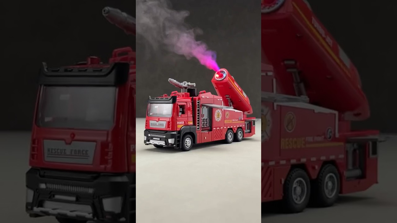 The fire truck toys that kids love are here! It can spray and spray water, and has many functions