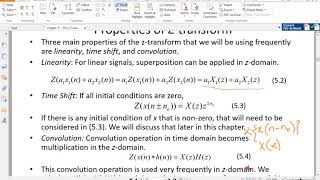 DSP - Chapter 5 - z-Transform