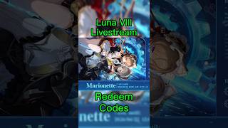 Genshin Impact Luna VIII Livestream Redeem Codes! #redeemcode #genshin