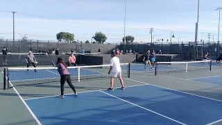 ARNOLD PARK, Cypress, CA :  EDDIE & MY (near side) vs TOMMY & FRIEND (far side) Recreational Game.